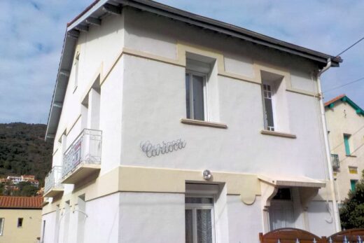 façade de maison dans les Pyrénées orientale